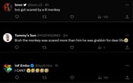 Netizens chiming on the streamer's clip (Image via X)